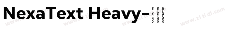 NexaText Heavy字体转换